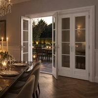 Porte en aluminium de style français MEIXIN ORLANDO X65, double vitrage, isolation thermique et phonique, villa, jardin, patio, salon, entrée, hall