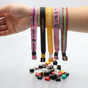 Giá Rẻ Tùy Chỉnh Có Thể Điều Chỉnh Dây Đeo Cổ Tay Vải Cho Các Sự Kiện Vải Kiện Dây Đeo Cổ Tay - Product Image 5