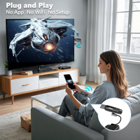 Transmetteur et récepteur vidéo HDMI sans fil à très faible latence (0,05 s) avec portée de 100 m pour projecteurs de réunion et caméras, traversant les murs