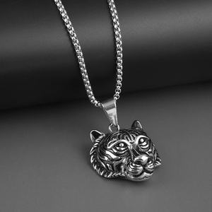 Collier en acier inoxydable avec pendentif tigre personnalisé OEM, bijoux hip-hop, bienvenue sur la commande directe d'usine - Product Image 5