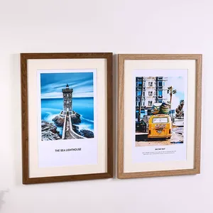 Factory Sale Customized Cheap 5" 6" 7" 8" 10" <b>A4</b> A3 MDF Black White Poster Picture Wood Photo <b>Frame</b> - Product Image 2