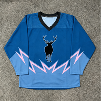 Maillot de hockey sur glace imprimé par sublimation en gros OEM, design personnalisé, uniforme de jeu pour équipe sportive
