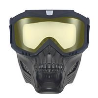 Masque modulaire compatible avec casque pour Aprilia Moto Guzzi, design convertible, lavable, réutilisable, protection faciale multisports