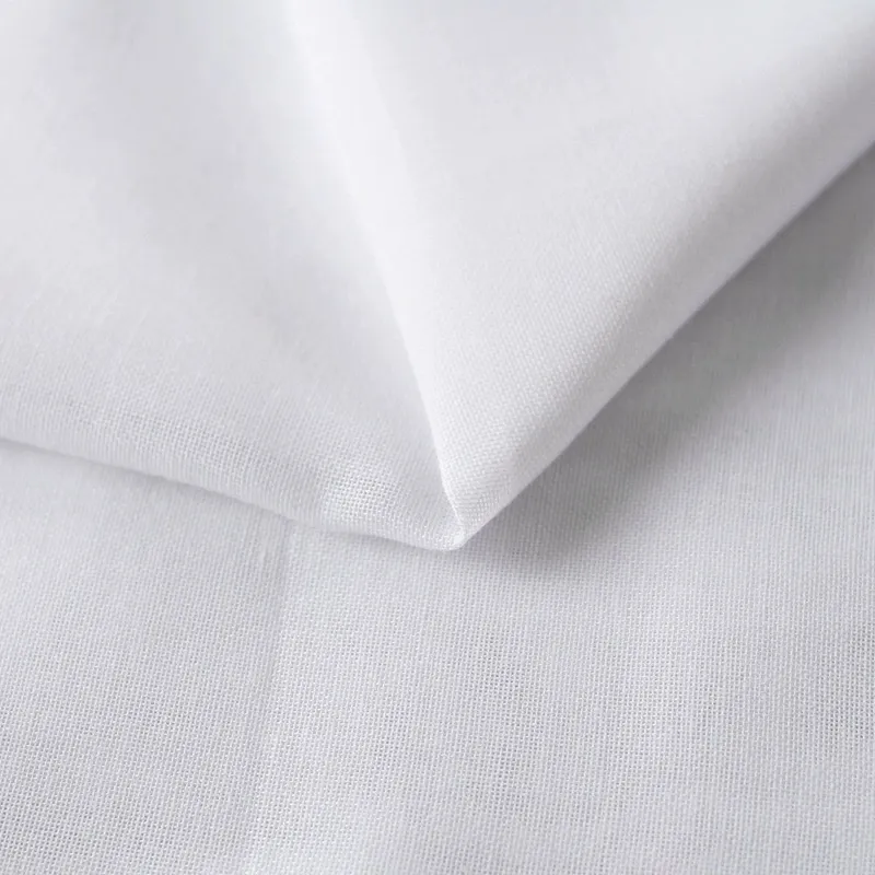 118 "dệt may đồng bằng chống cháy mềm bông trắng cảm thấy Polyester etmain Sheer vải rèm