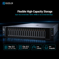Server Penyimpanan Densitas Tinggi Dell PowerEdge R760xs 2U 16x 2.5 Inch NVMe SAS SATA Dual OCP 3.0 Edge Server