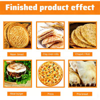 Machine automatique de fabrication de pâte à pizza, de presse à pita, de presse à naan, de machine à former des tortillas, de machine à faire des pizzas, de ligne de production de crêpes
