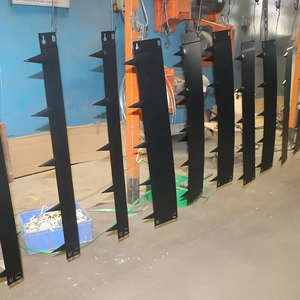 Bandes de bordure rectangulaires pour jardin en acier Corten, finition rouille-patine, design paysager organique, bandes métalliques en Corten - Product Image 5