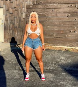 Venta al por mayor de las mujeres pantalones vaqueros de talla grande corto Mujer Jeans Sexy Stretch Denim Shorts Mujeres Blue <span class=keywords><strong>Jean</strong></span> Shorts para las mujeres - Product Image 6