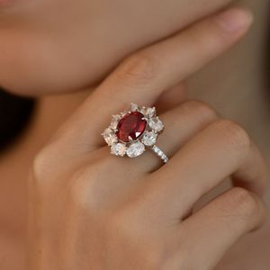 Hot <strong>Stone</strong> Designer Jewelry Synthetic <strong>Ruby</strong> Jewelry Gemstone 925 Sterling Silver CZ <strong>Ruby</strong> <strong>Stone</strong> Rings - Product Image 3