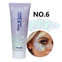 Gel scintillant longue tenue pour le corps et le visage, fard à paupières liquide irisé, crème à paillettes pour maquillage de fête et cosmétiques – Vente en gros