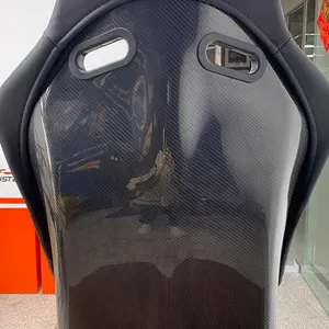 Customizable Color Material Sturdy Carbon Fiber Fiberglass Non-Adjustable Leather Racing Bucket Seat