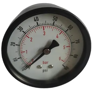 63mm air pressure gauge manometer standard pressure gauge black steel case brass connection