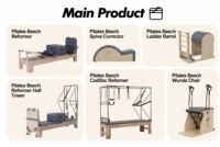 Máquina de Pilates Reformer de Madera de Roble Negra Clásica para Estudio Comercial y Uso Doméstico - ¡Oferta Especial!