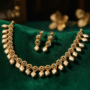 Venta al por mayor collares de moda 14K 18K 24K oro relleno formando conjunto de joyería, conjunto de joyería turca moderna, Latón chapado en oro joyería. - Product Image 2