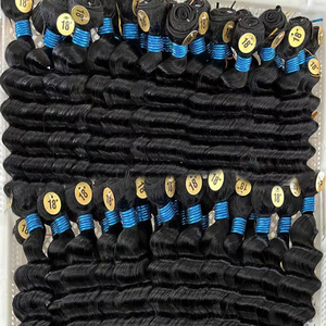 15 fasci di capelli umani di grado, cuticola vergine cruda naturale dei capelli umani allineata venditore di capelli cambogiani vietnamiti, fasci di capelli rimbalzanti - Product Image 4