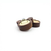 Boîte à bijoux en bois massif rétro de luxe YZ, boîte cadeau personnalisée avec logo, étui de voyage portable, petite boîte d'emballage pour bague de mariage, collier, boîtes en papier