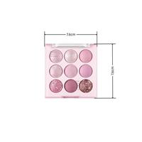 Fards à Paupières Gros 9 Couleurs Maquillage Cosmétiques Fard Sec Multichrome Palette de Fards Pressés