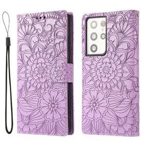 Funda Casual Chic de Lujo para <span class=keywords><strong>S22</strong></span> Plus con Almacenamiento para 3 Tarjetas, Relieve, Resistente a Golpes, Sensación de Piel y Soporte Invisible - Product Image 5