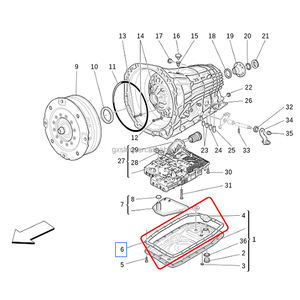 Cocok untuk Maserati GranCabrio GranTurismo Quattroporte baru berkualitas tinggi suku cadang otomotif Oil Pan Gasket OEM 227350 - Product Image 4