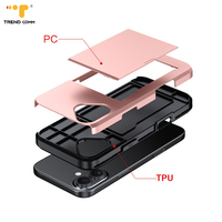 Nouveau 2-en-1 Universel TPU PC Dur Antichoc Téléphone Cas Pour Iphone16 Pro Max Portefeuille-Style Mobile Téléphone Cas