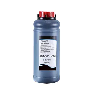 industrial black 1L PET glass bottle printing ink 201-0001-601 for willett inkjet coding machine