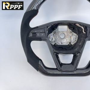 Volante de Fibra de Carbono Real Personalizado para <span class=keywords><strong>Seat</strong></span> Arona 2017-2020, <span class=keywords><strong>Leon</strong></span> Arona, Ibiza, Ateca, Toledo - Product Image 4
