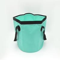 Seau pliable portable 9L 11L 13L Seau pliable pour lavabo Conteneur d'eau pliable pour le voyage, la pêche et le camping