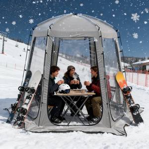 เต็นท์ทรงโดมใส 1-2 คน ทนทุกสภาพอากาศ - ให้ความอบอุ่น แห้งสบาย และป้องกันแสงแดด - เหมาะสำหรับกีฬา ฝน หรือลม - Product Image 1