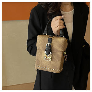 Bolso de hombro con caja de ocio de diseñador de lujo para mujer, nuevo estilo coreano de primavera, caja de moda Simple, bolso cruzado de hombro para mujer - Product Image 5