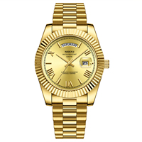 Montre à quartz de luxe NIBOSI 2628 pour homme, 40 mm, multifonctionnelle, cadran vert, acier inoxydable, argenté, répétiteur creux, lumineuse
