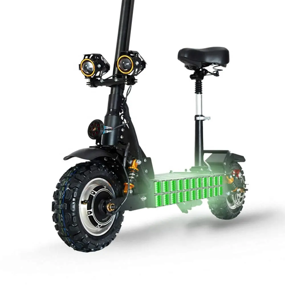 Janobike Off Road Electrische Scooter Elektrische Scooters Iron + Aluminium 60V 3200W Max Snelheid 80 Km/h Twee-Wiel Scooter Ce
