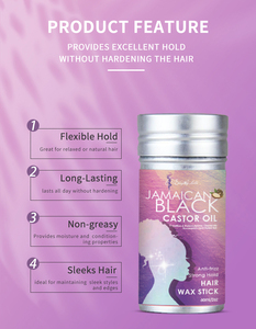 Cera de <span class=keywords><strong>pelo</strong></span> orgánico de larga duración, sin Alcohol, de marca privada, fuerte y no gravilla, <span class=keywords><strong>para</strong></span> cabello con textura - Product Image 2
