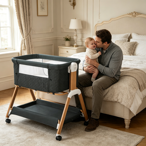 Cuna Mecedora Premium para el Hogar, Cuna de Cabecera, Cuna para Niños, Bebés y Recién Nacidos, Cuna para Llevar a la Habitación, Cuna para Recién Nacidos - Product Image 2