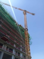 Grue à tour sans cabine 8T pour la construction, avec PLC, boîte de vitesses, réducteur, moteur, interrupteur de fin de course, télécommande