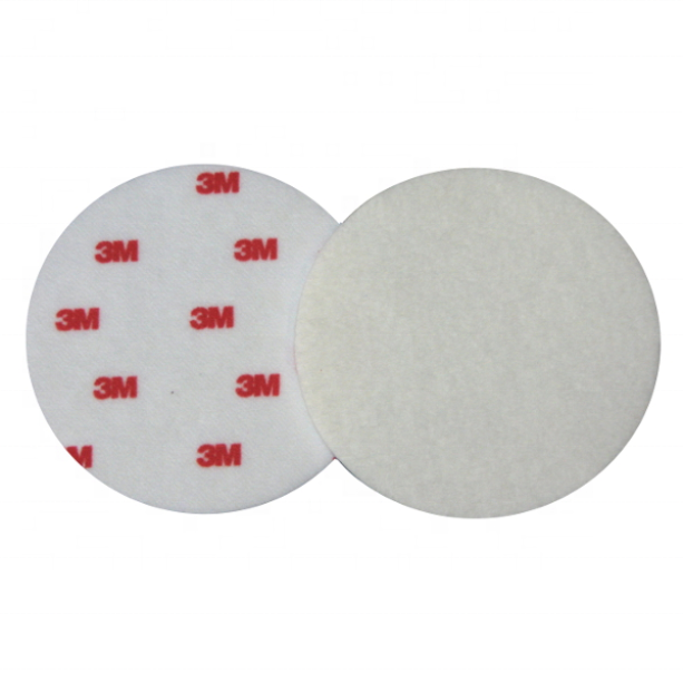 For 3M Finesse-it Felt Buffing Pad Single Sided Circle Shape with Rubber Adhesive Antistatic Pressure Sensitive for Bag Sealing