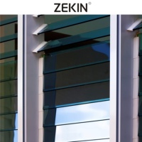 Fabricant personnalisé de fenêtres à persiennes avec cadre en aluminium Fenêtres à persiennes en verre réglables Fenêtre à persiennes en aluminium à persiennes