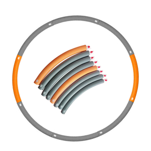 <span class=keywords><strong>Aro</strong></span> de <span class=keywords><strong>Hula</strong></span> Desmontable para Adultos, Suave, para Gimnasia, con Peso, Nuevo Color Naranja y Gris, <span class=keywords><strong>Aro</strong></span> Desmontable en 8 Partes - Product Image 6