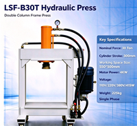 Presse hydraulique à double colonne LSF-B30T de 30 tonnes, presse d'atelier électrique pour le pressage des roulements et le redressage des métaux