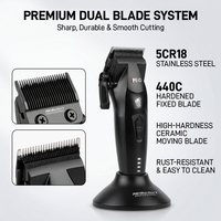 Tondeuse à Cheveux Personnalisée 7500 tr/min Haute Puissance, Tondeuse Électrique Professionnelle pour Salon de Coiffure et Barbier, Machine à Couper les Cheveux avec Logo OEM