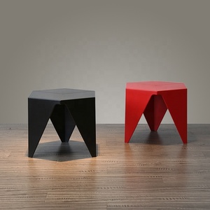 Morezhome de diseño moderno <span class=keywords><strong>hexagonal</strong></span> lado mesas de plástico para salas de - Product Image 4