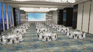 سجاد فاخر من الحائط إلى الحائط بنقشة صينية، سجاد نايلون 100% سهل التنظيف، سجاد تجاري لقاعات الحفلات - Product Image 3