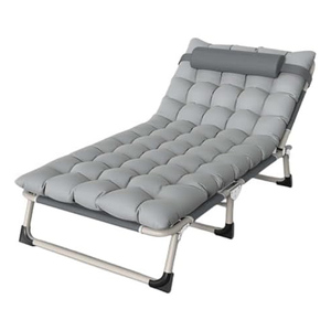 Cama Plegable Metálica Profesional OEM/ODM, Fácil de Transportar, Altura Ajustable, Cama Reclinable para Descanso, para Hogar, Oficina, Camping al Aire Libre - Product Image 1