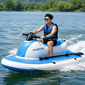 <span class=keywords><strong>Moto</strong></span> Acuática Eléctrica Inflable Tipo Jet Ski, Scooter Acuático Motorizado Portátil para Adultos, Recreación en Lagos - Product Image 1