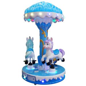Ice-cream Shaped Children's Three-Person Merry-Go-Round Coin-Operated Children's Carousel Amusement Park Equipment - Product Image 3