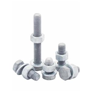 Vis à tête hexagonale galvanisées à chaud M8-M33 pour l'ingénierie électrique et les ponts - Product Image 4