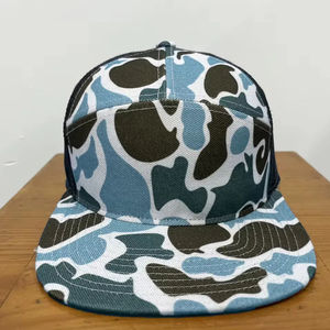Camouflage Trucker <b>Hats</b> 7 Panel in <b>Flat</b> Bill Hunting Season Snapback <b>Hats</b> Custom <b>Flat</b> Bill Gorras Trucker <b>Caps</b> - Product Image 6