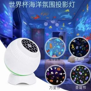 Proyector <span class=keywords><strong>de</strong></span> Luz Nocturna con Control Remoto, Patrones <span class=keywords><strong>de</strong></span> Agua, Llamas, Luna, Láser, Estrellas LED, Galaxia - Product Image 2