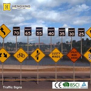 إشارة تحذير المرور على الطرق, للبيع المباشر من المصنع إشارة تحذير المرور على الطرق TTS 17 18 توقف وبطيء عاكس من الألومنيوم مقبض مجداف إشارة سلامة المرور - Product Image 3