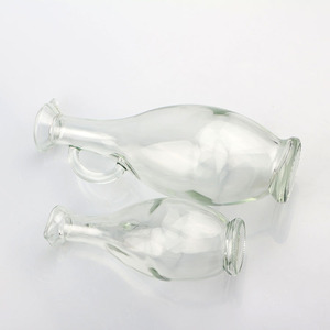 Vente en gros de carafes en verre transparent de 250 ml et 500 ml avec poignée, pichet en verre multifonctionnel pour jus, <span class=keywords><strong>huile</strong></span> d'<span class=keywords><strong>olive</strong></span> - Product Image 5