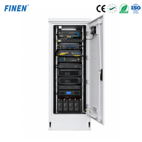 Gabinete para Exteriores 5G OEM de Fábrica con Aire Acondicionado, Resistente a la Lluvia IP65, Caja para Estación Base de Telecomunicaciones, Rack de 19 Pulgadas, Acero Galvanizado
